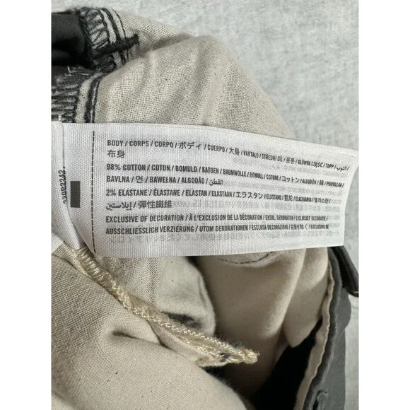 Hollister Pants Mens 30x32 (30x31 actual) Gray Skinny Chino Flat Front Epic Flex - Picture 6 of 7